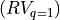 (RV_{q=1})